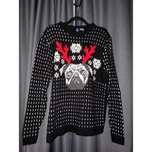 Ugly Christmas Sweater Xmas Size Large Dog